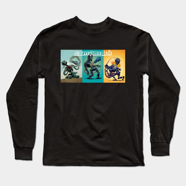 Always Punch Nazis Three Piece Long Sleeve T-Shirt by PilotStudios